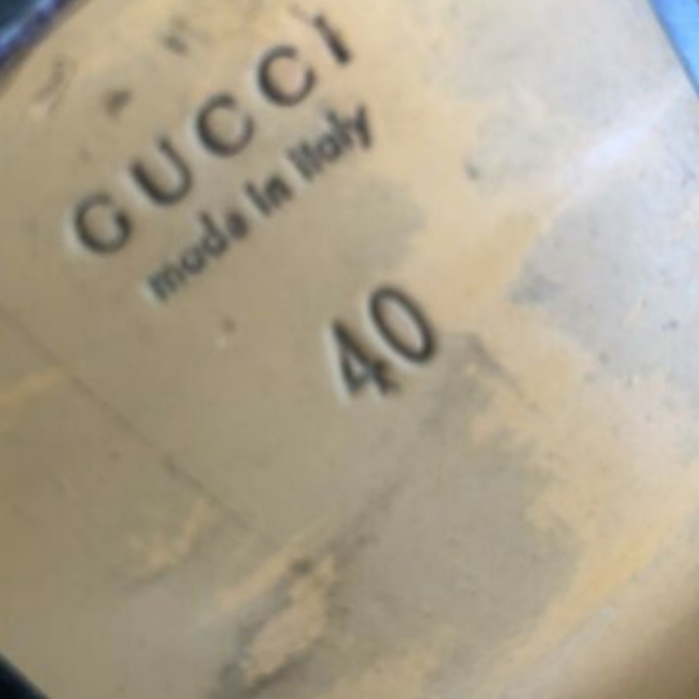 Authentic  Gucci Mules square head - Picture 5 of 6